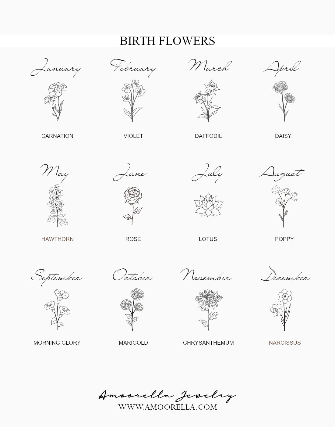 Birthflower Necklace | Harper #4