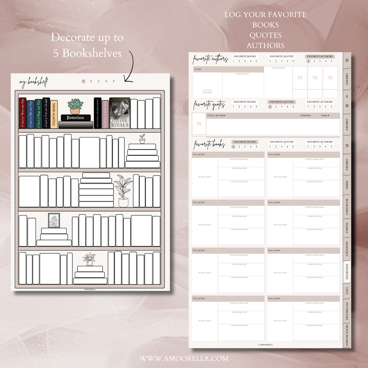Digital Book Reading Journal for Tablets