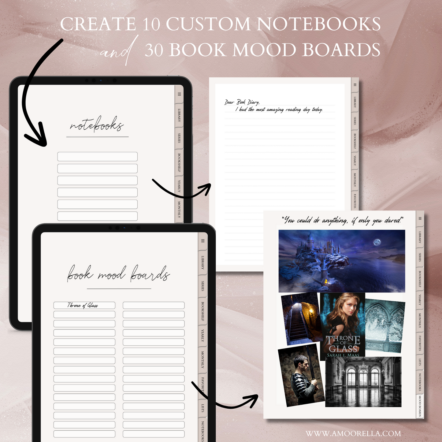 Digital Book Reading Journal for Tablets