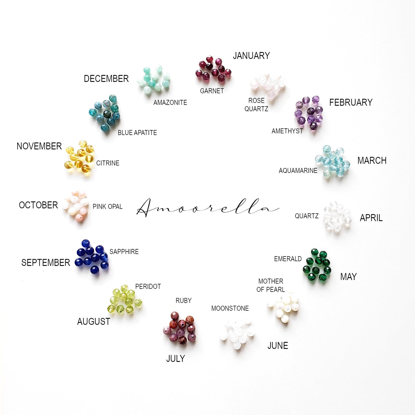 Birthstone Charm | 3mm