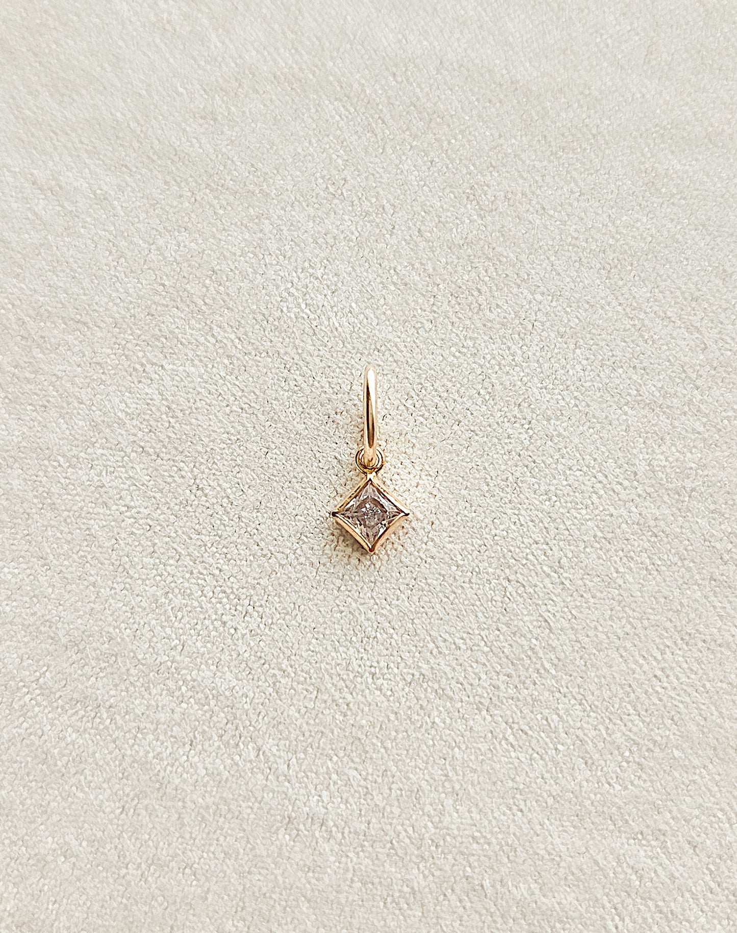 Diamond CZ Charm | 3mm