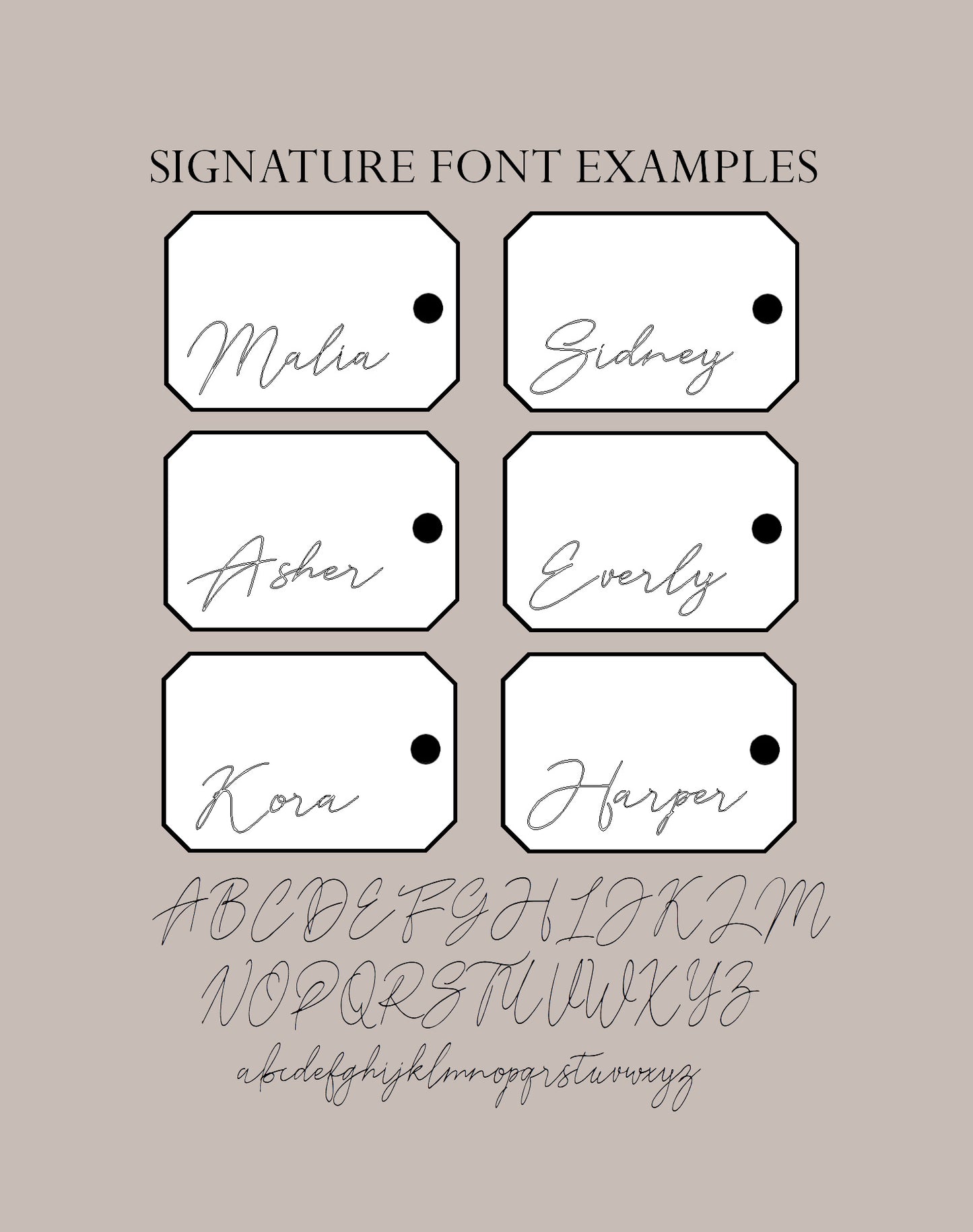 KAIA | Birthflower + Signature Name