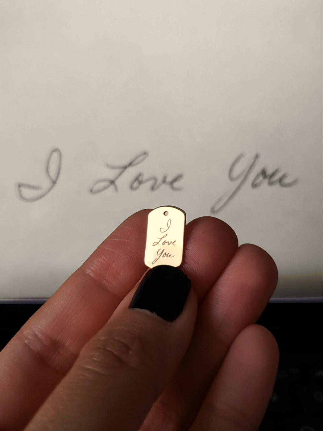 Actual Handwriting Engraving | KOA