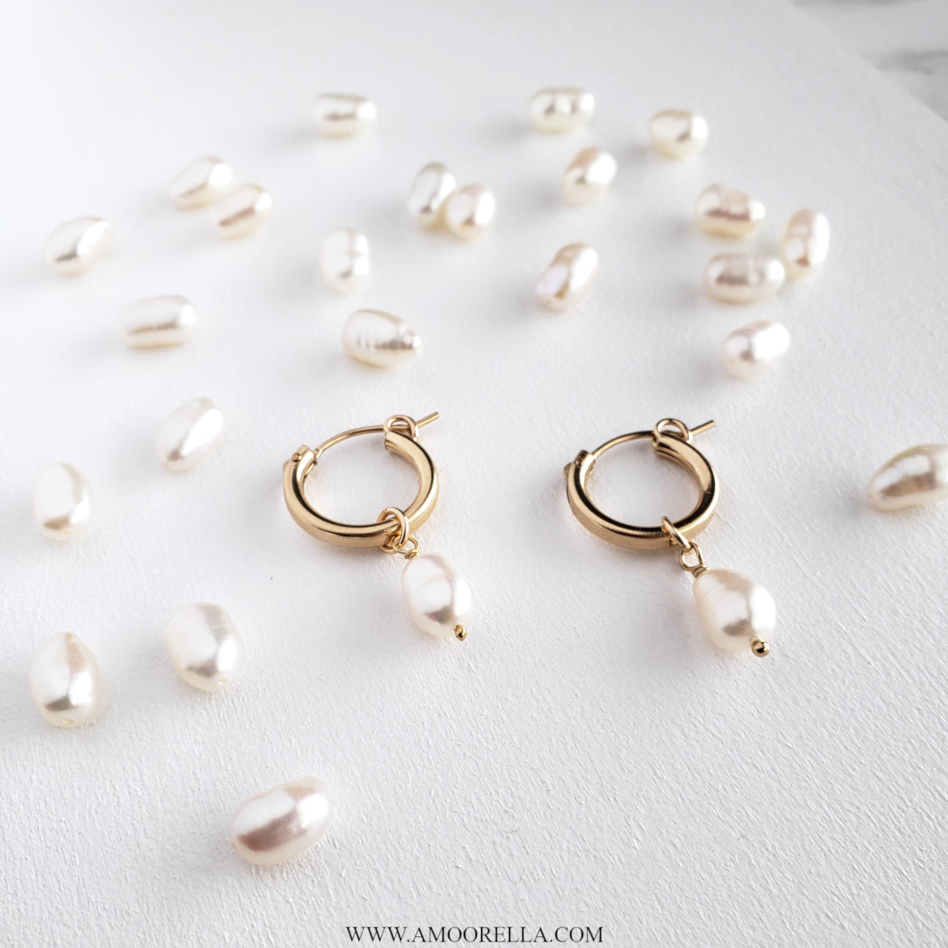 Wai Momi Pearl Hoops