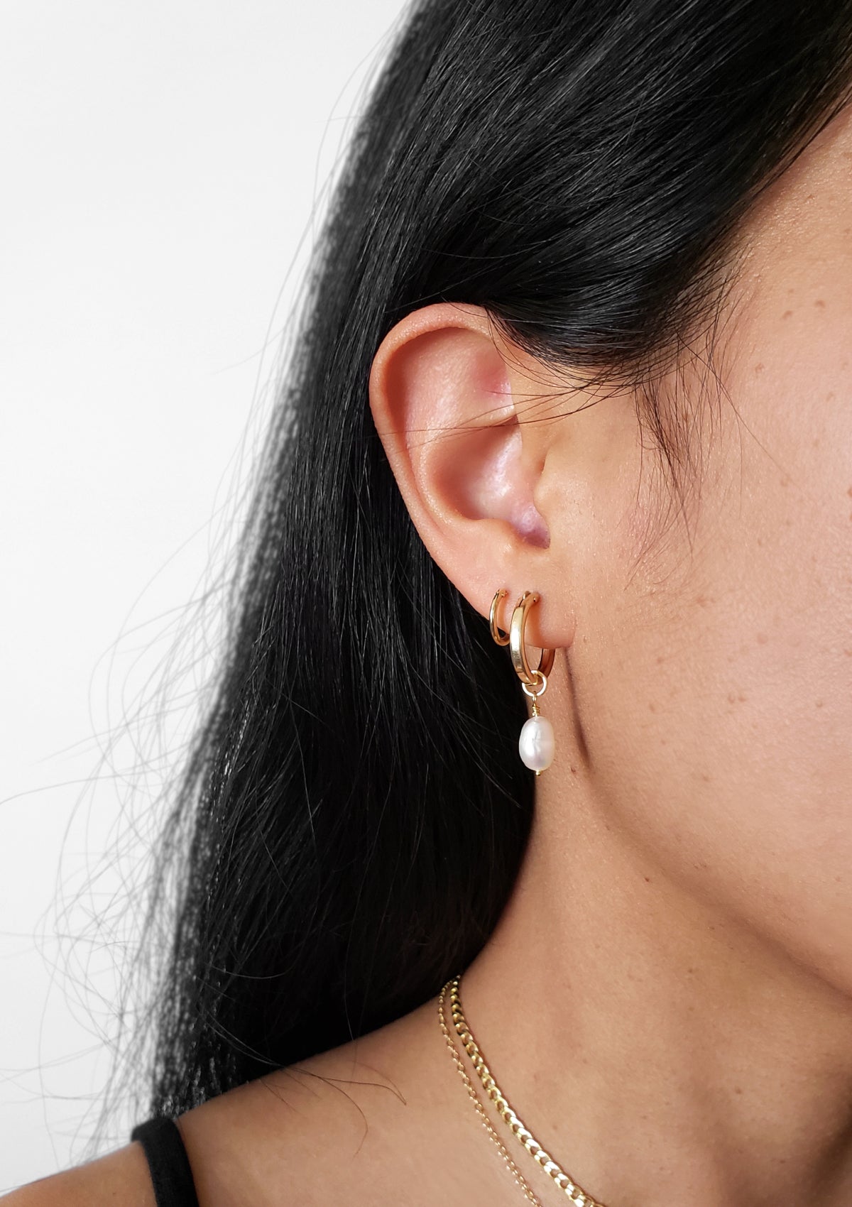 Wai Momi Pearl Hoops