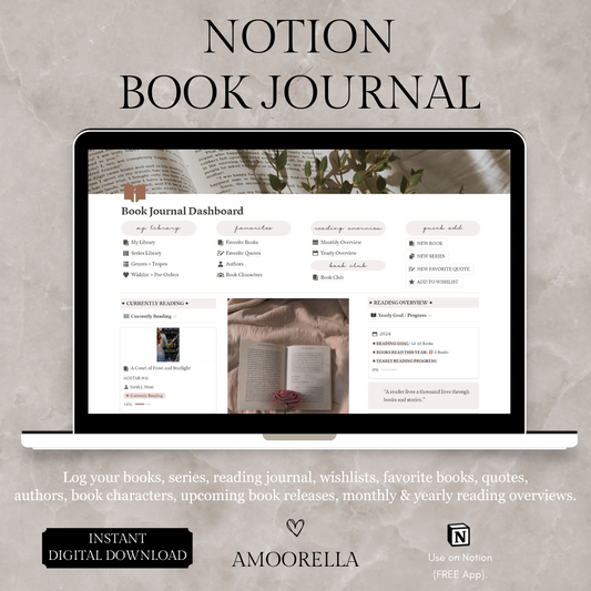 Notion Digital Book Reading Journal