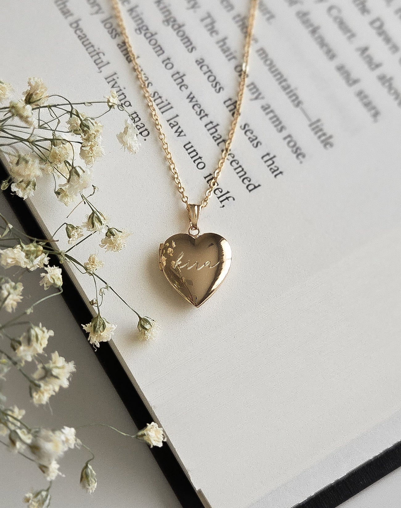 Heart Photo Locket (Engravable)