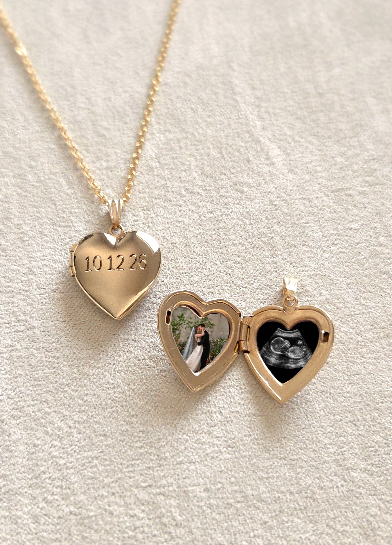 Personalized Heart Photo Locket