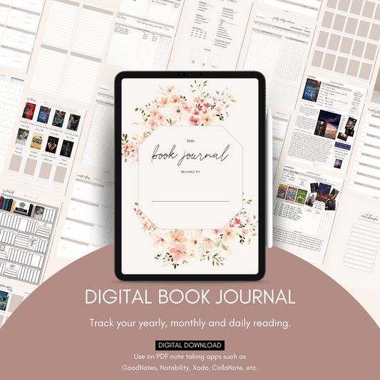 Digital Book Reading Journal for Tablets