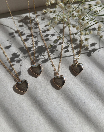 Heart Photo Locket (Engravable)