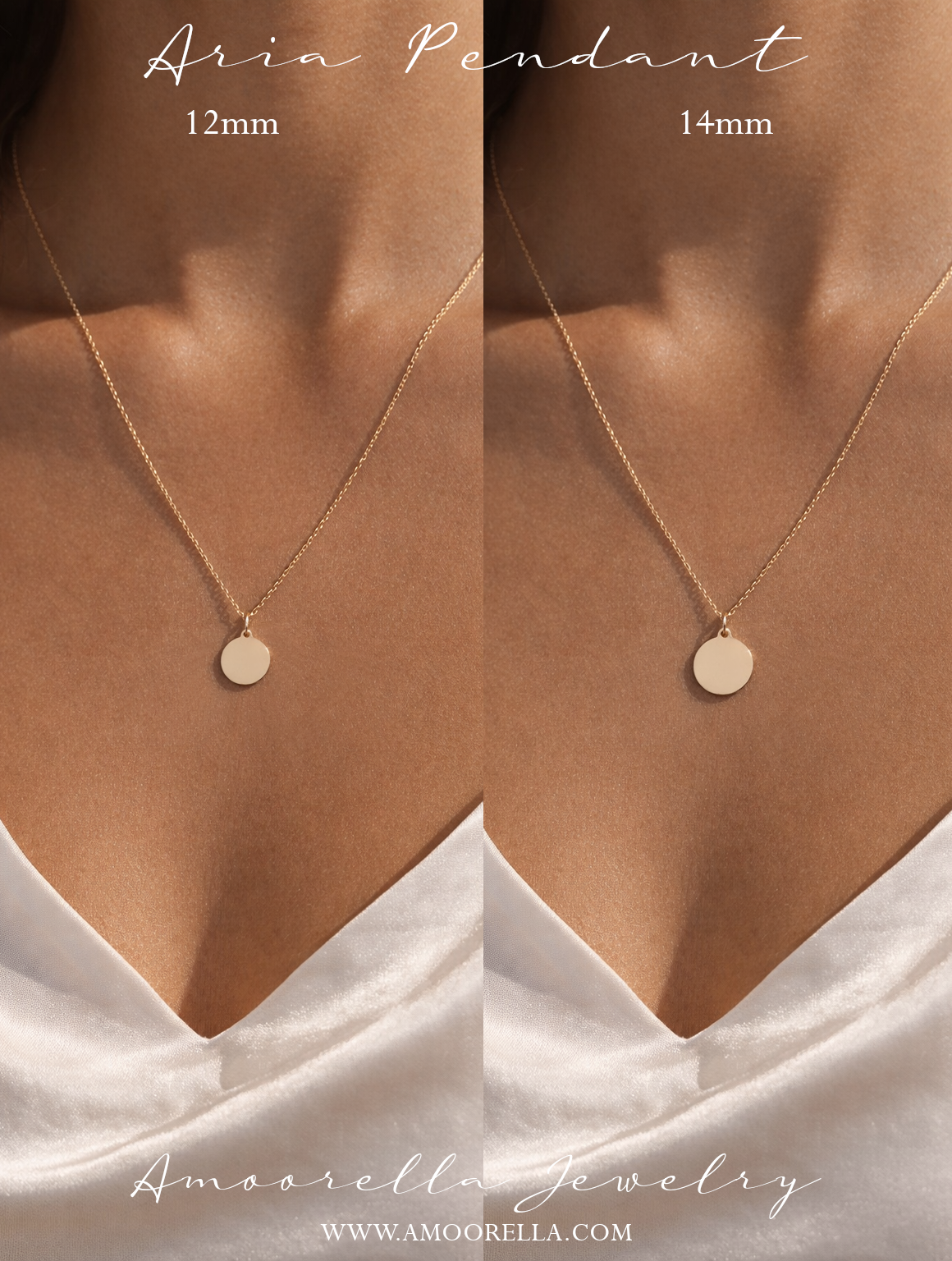 Personalized Floral Monogram Initial Disc Necklace