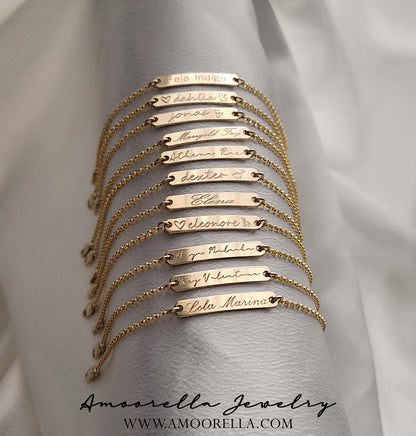 Baby • Toddler Name Plate Bracelet