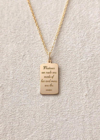 Custom Engraved Book Quote | HARPER #4