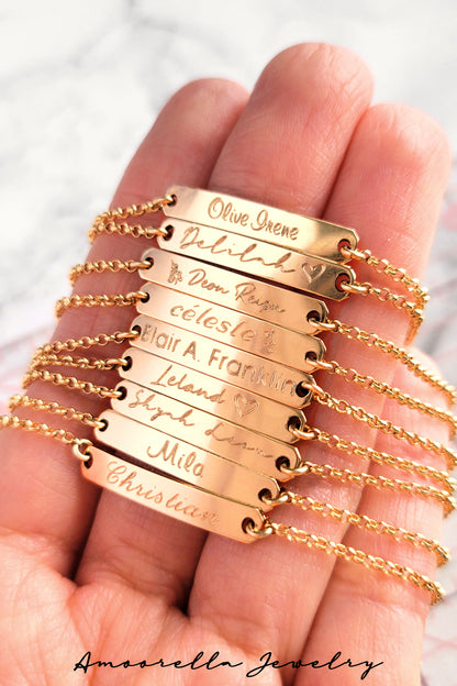 Baby • Toddler Name Plate Bracelet