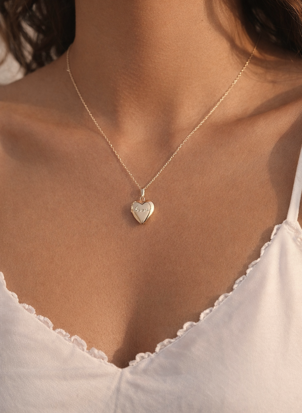 Personalized Heart Photo Locket