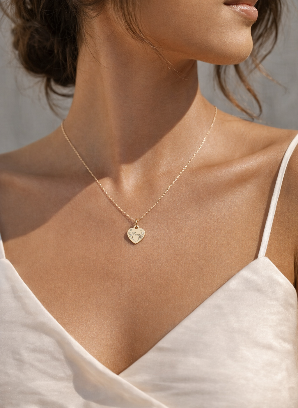 Floral Name Tag Necklace | BELLA