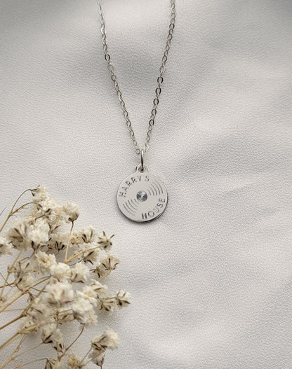 Custom Vinyl Record Album Disc Necklace