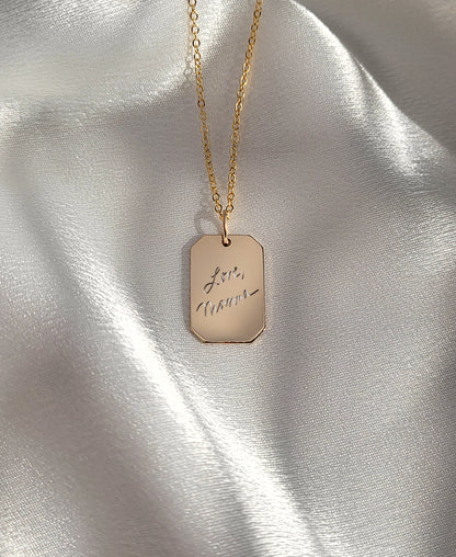 Custom Engraved Handwriting • KAIA