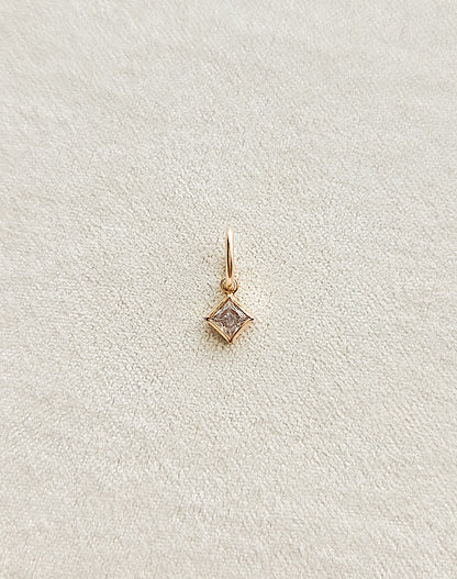 Diamond CZ Charm | 3mm