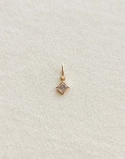 Diamond CZ Charm | 3mm