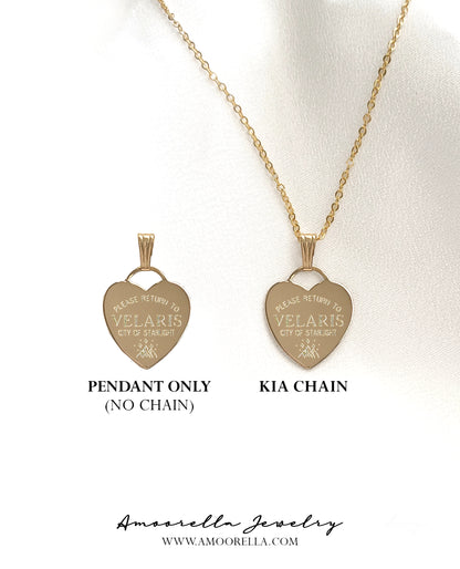 Please Return To VELARIS Necklace | ACOTAR Series