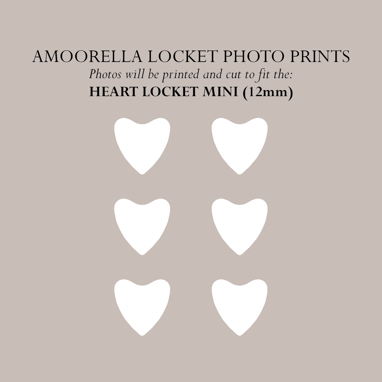 LOCKET PHOTO PRINTS