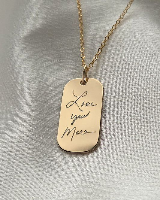 Actual Handwriting Engraving | KOA