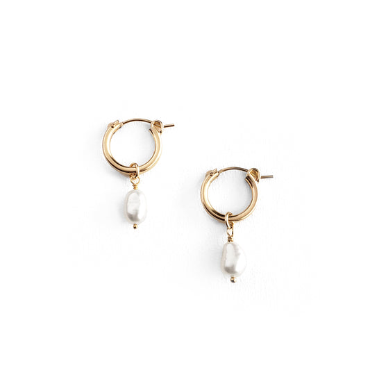Wai Momi Pearl Hoops