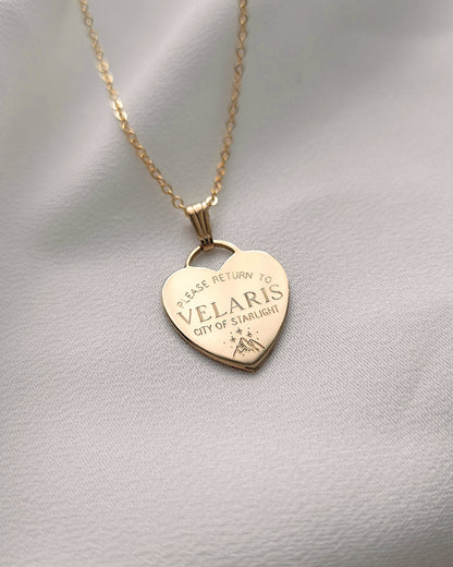 Please Return To VELARIS Necklace | ACOTAR Series
