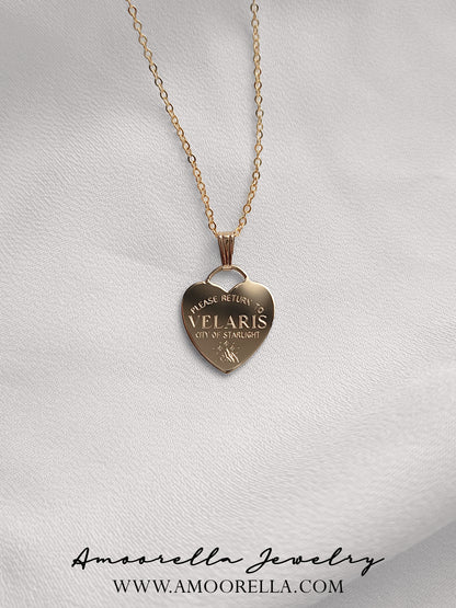 Please Return To VELARIS Necklace | ACOTAR Series