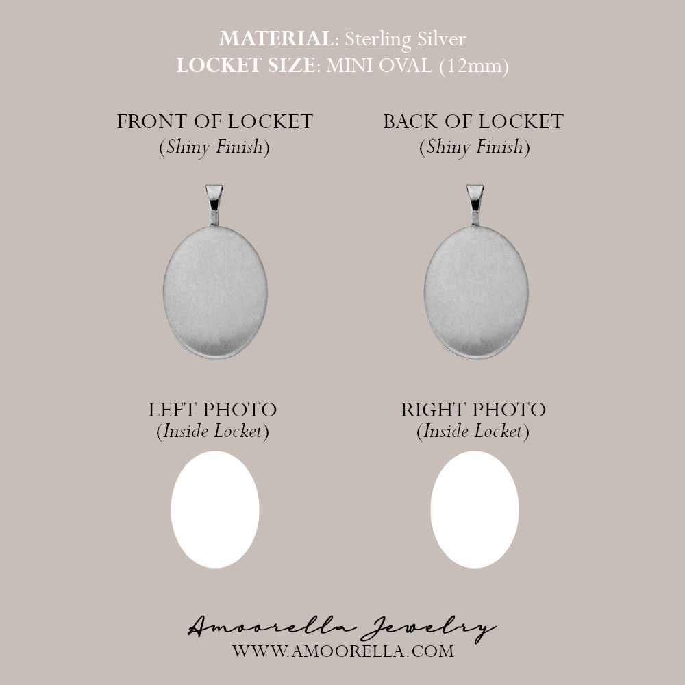 OVAL PHOTO LOCKET