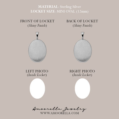 OVAL PHOTO LOCKET