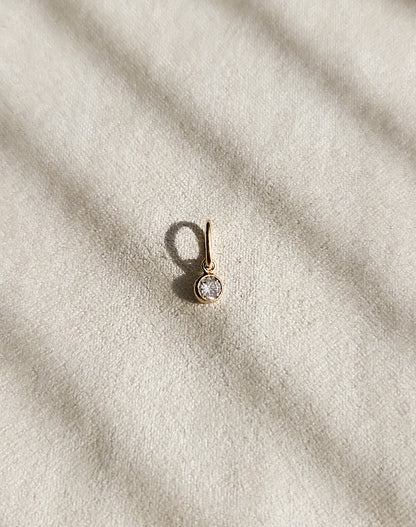 Round CZ Charm | 3mm