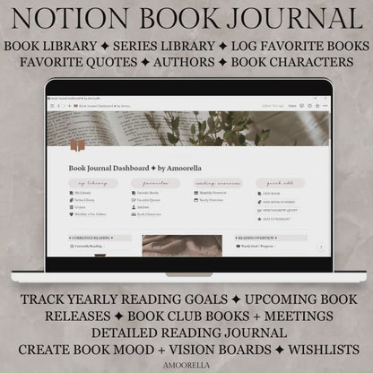 Notion Digital Book Reading Journal