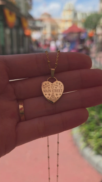 Please Return To Main Street (IMPERFECT)• Pendant