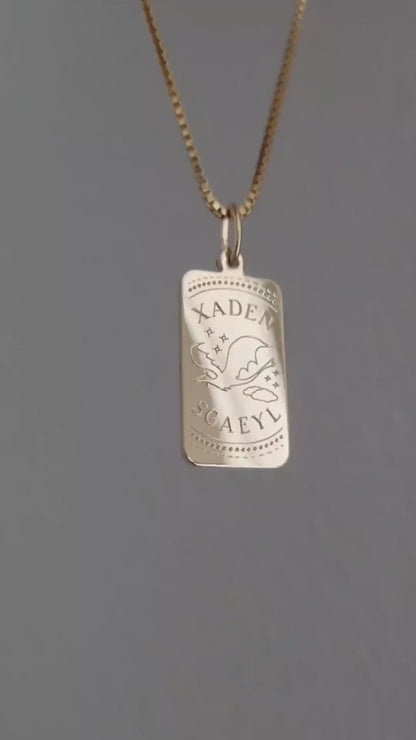 Xaden + Sgaeyl Necklace | Fourth Wing